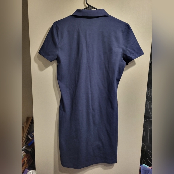 United Colors Of Benetton Dark Blue Polo Dress, Size Medium - Picture 2 of 5